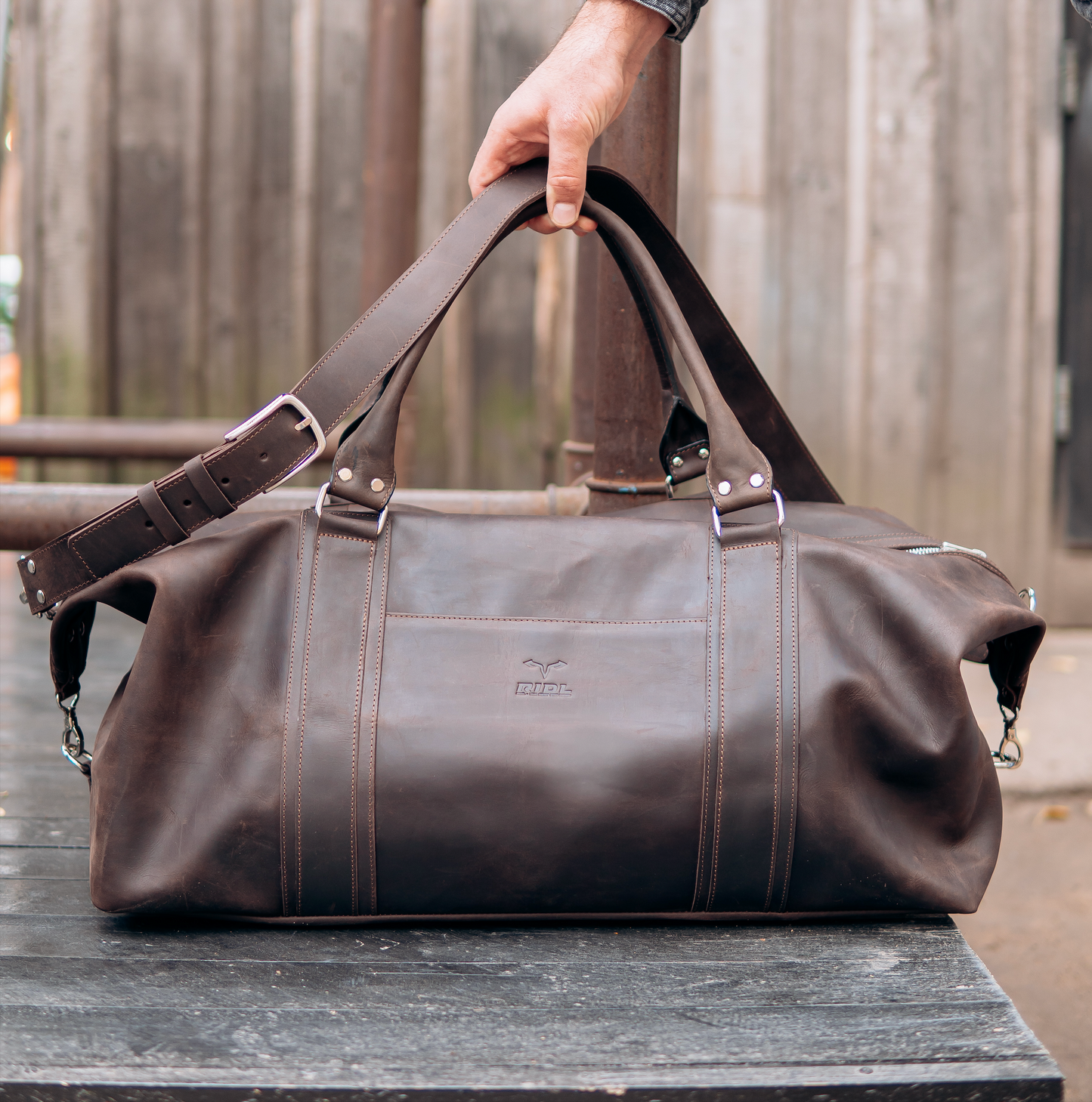RIDL Leather Duffle Bag
