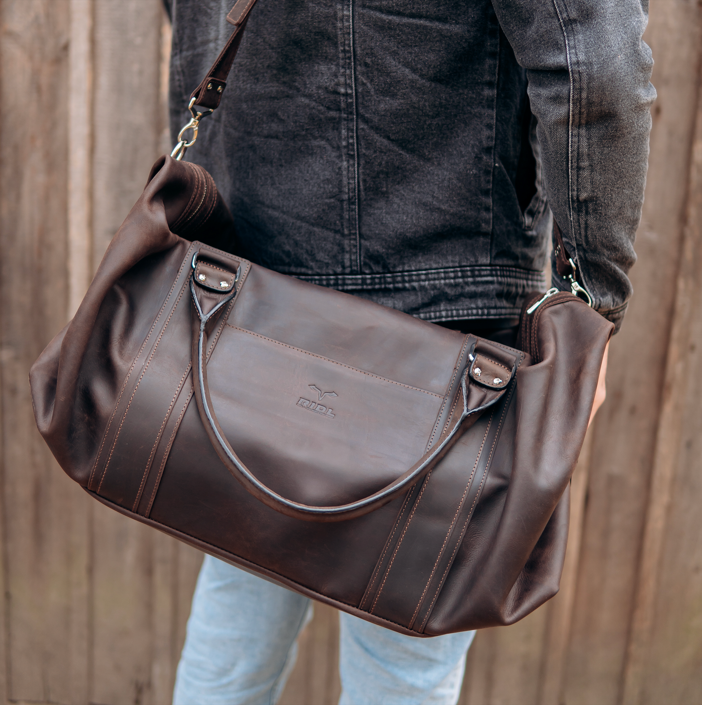 RIDL Leather Duffle Bag