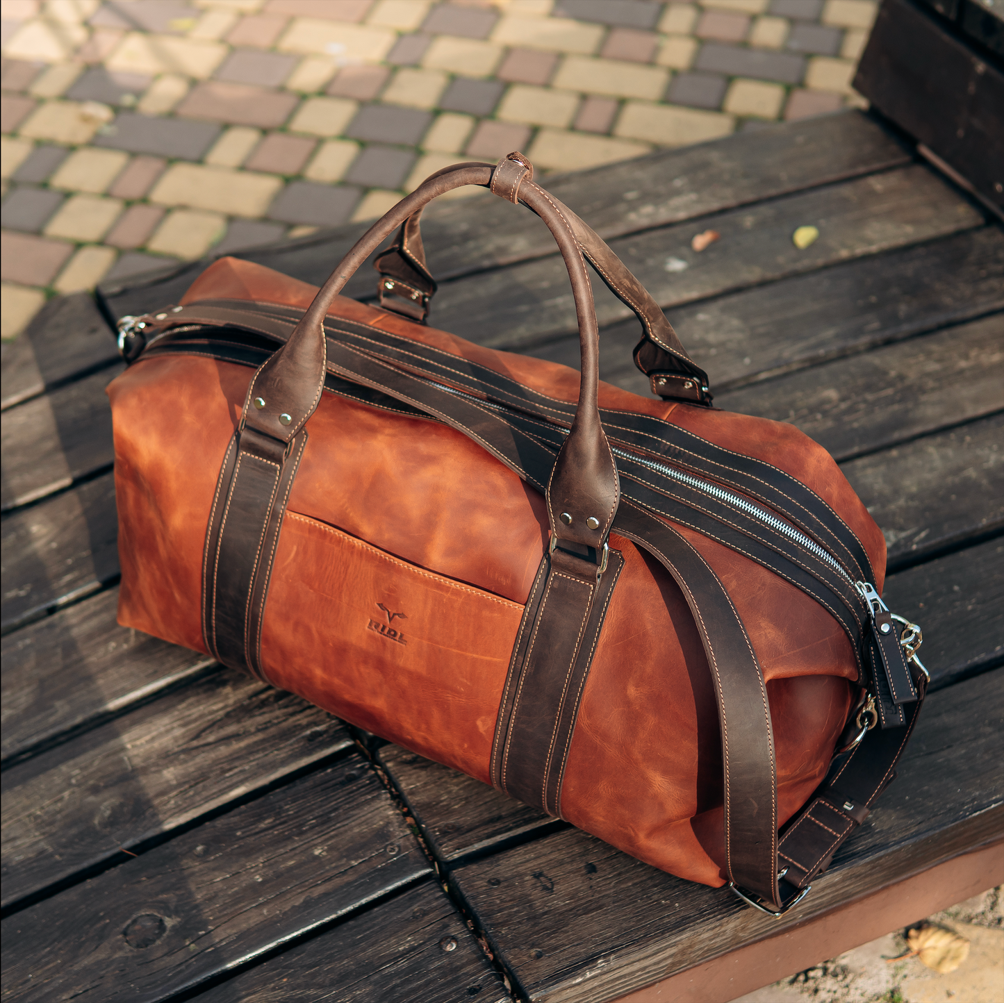RIDL Leather Duffle Bag
