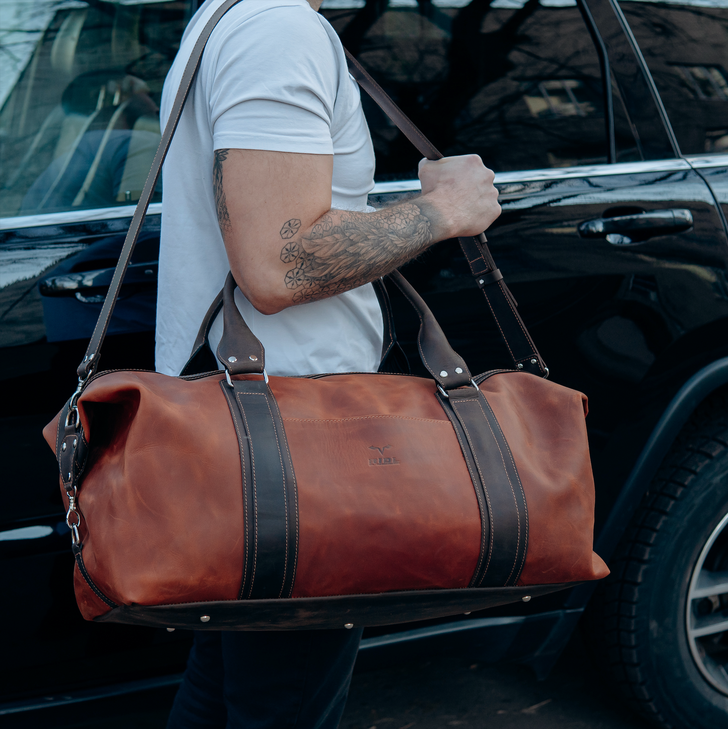 RIDL Leather Duffle Bag