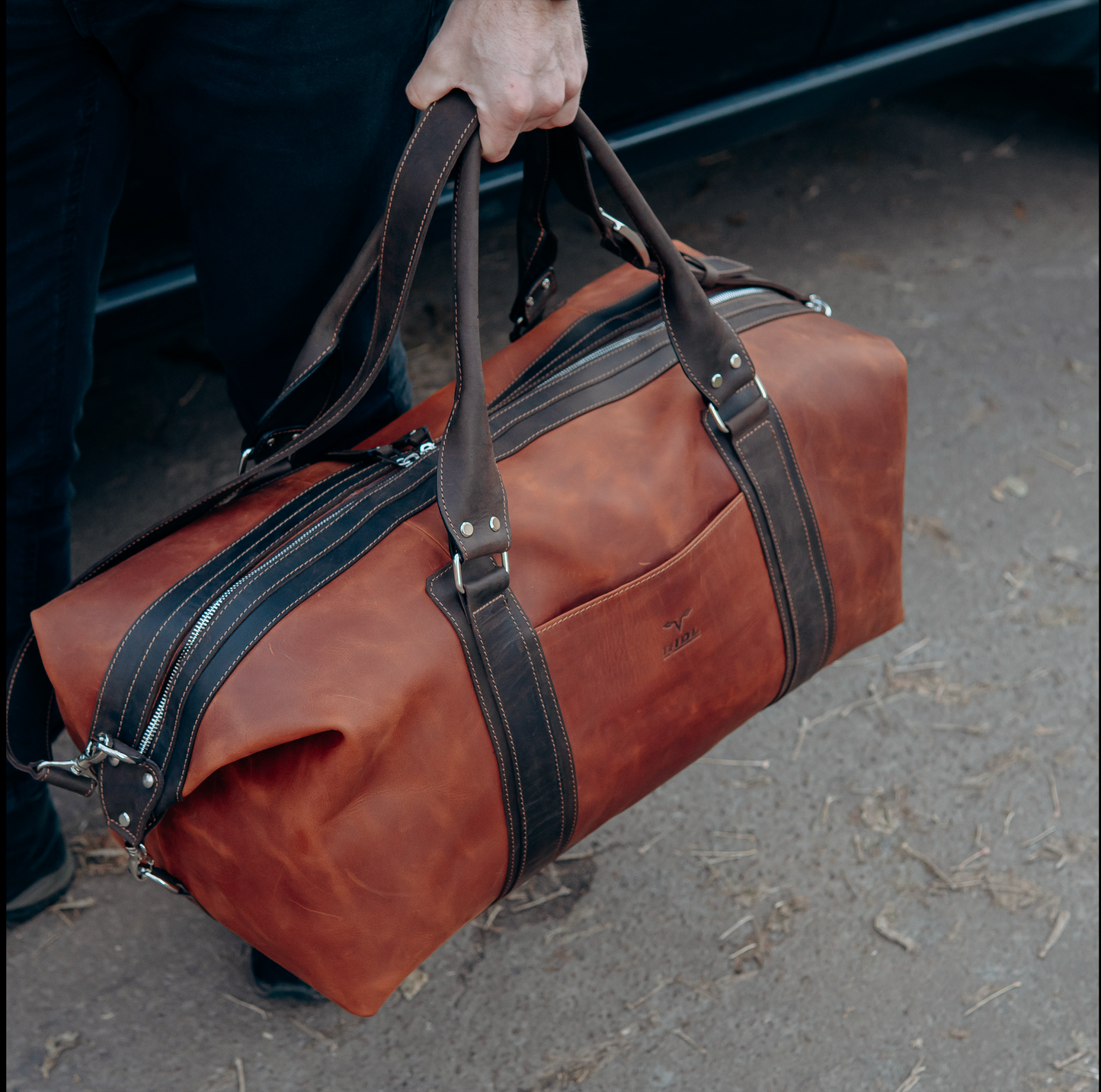 RIDL Leather Duffle Bag
