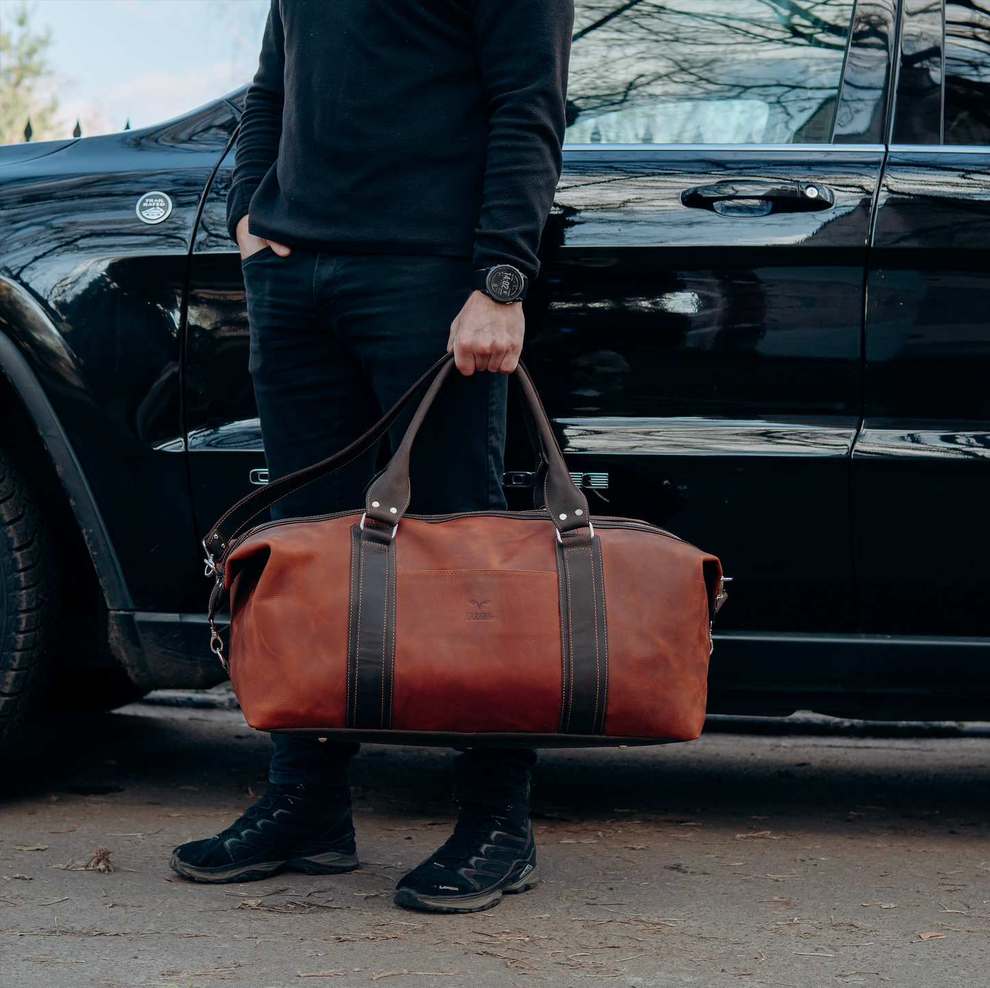 RIDL Leather Duffle Bag