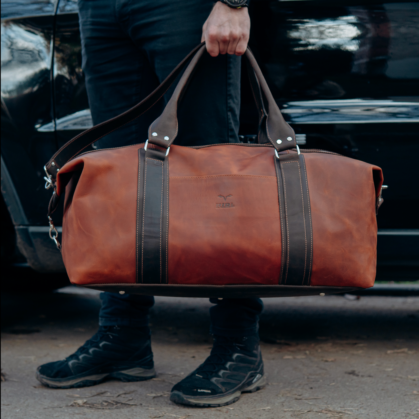 RIDL Leather Duffle Bag