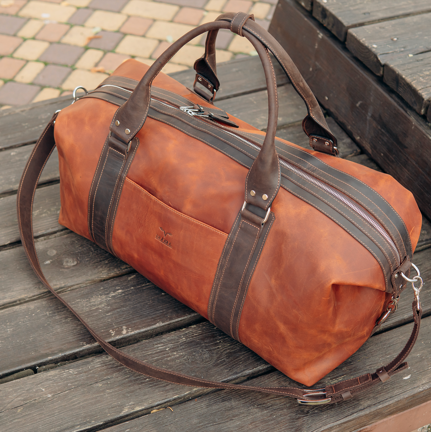 RIDL Leather Duffle Bag