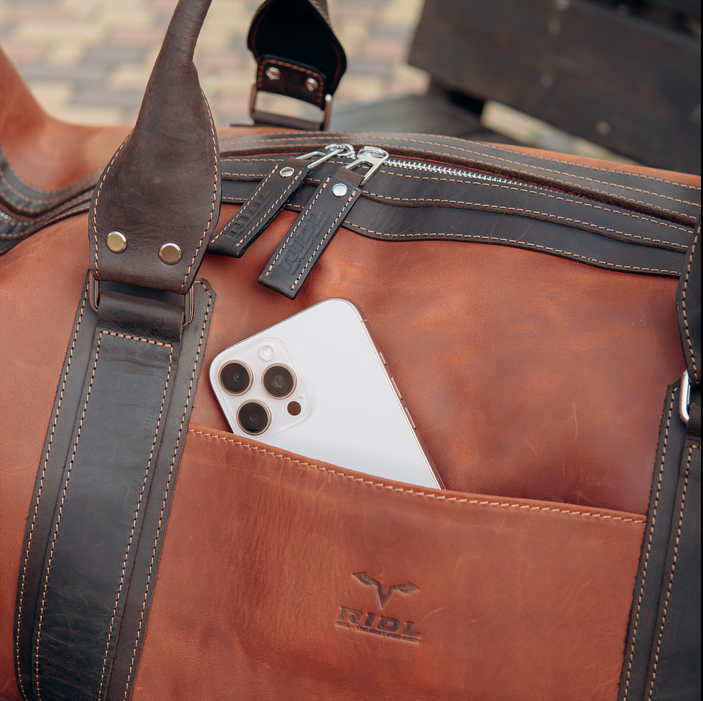 RIDL Leather Duffle Bag