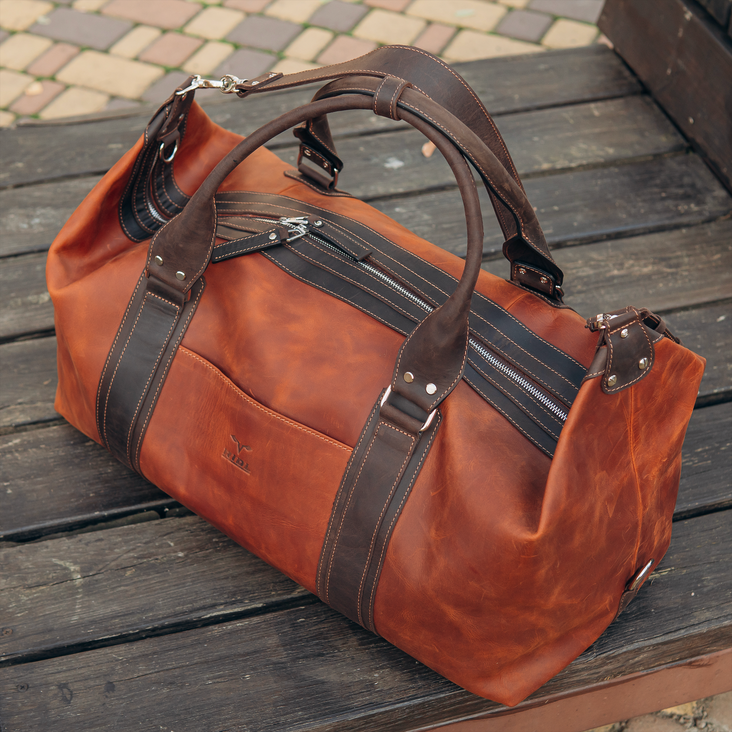RIDL Leather Duffle Bag