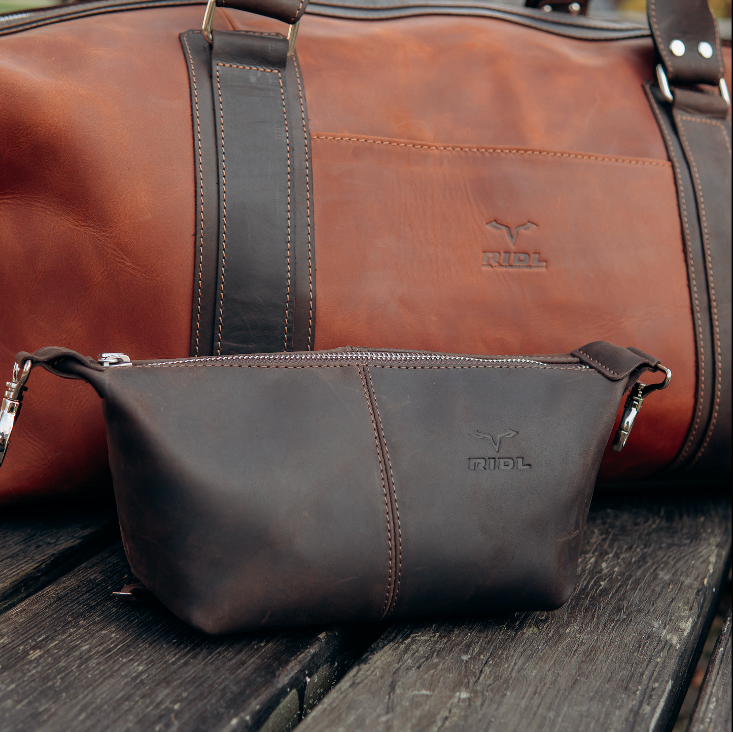 RIDL Leather Duffle Bag