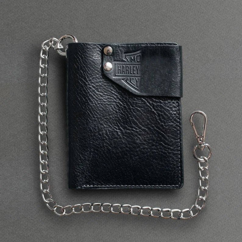 RIDL Leather Wallet with Chain & AirTag Slot