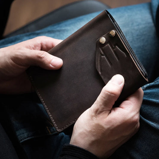 RIDL Leather Wallet with Chain & AirTag Slot