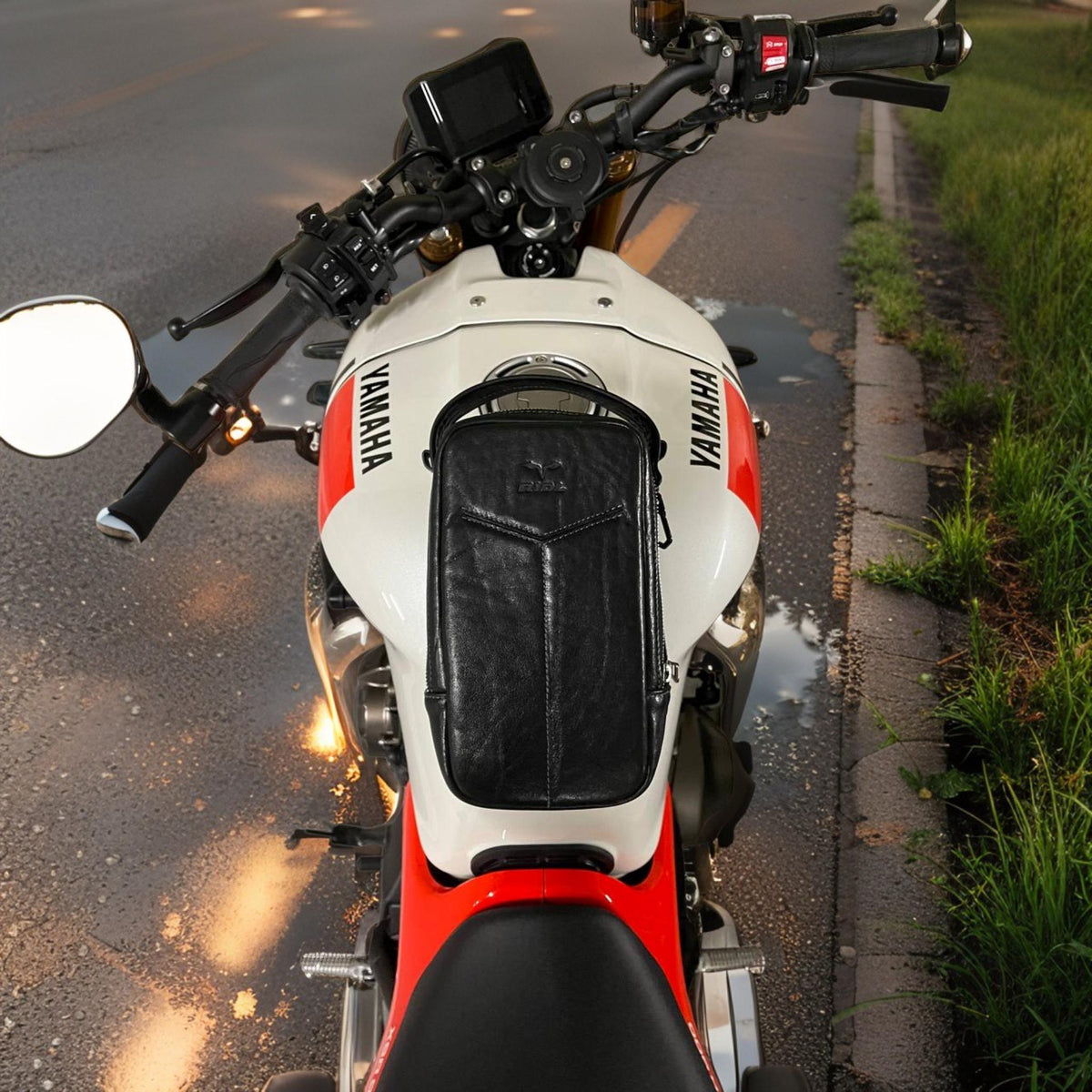 RIDL magnetic leather motorcycle tank bag and crossbody bag, photo 6