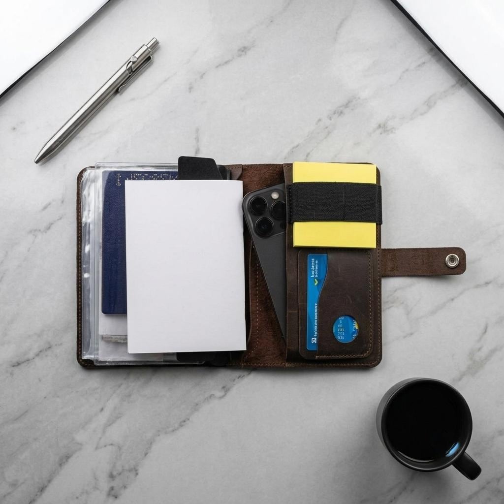 RIDL leather EDC organizer and refillable ring binder journal, photo 14