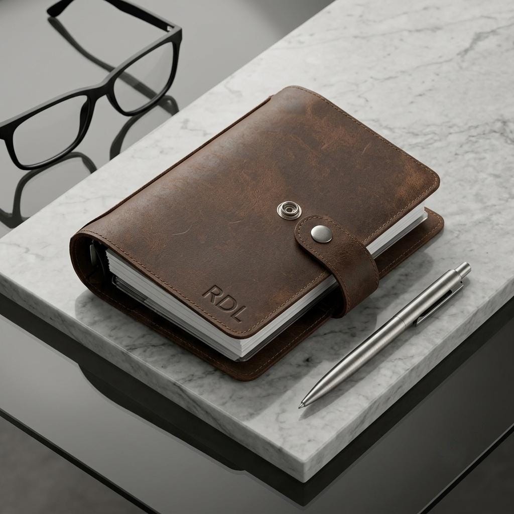 RIDL leather EDC organizer and refillable ring binder journal, photo 15