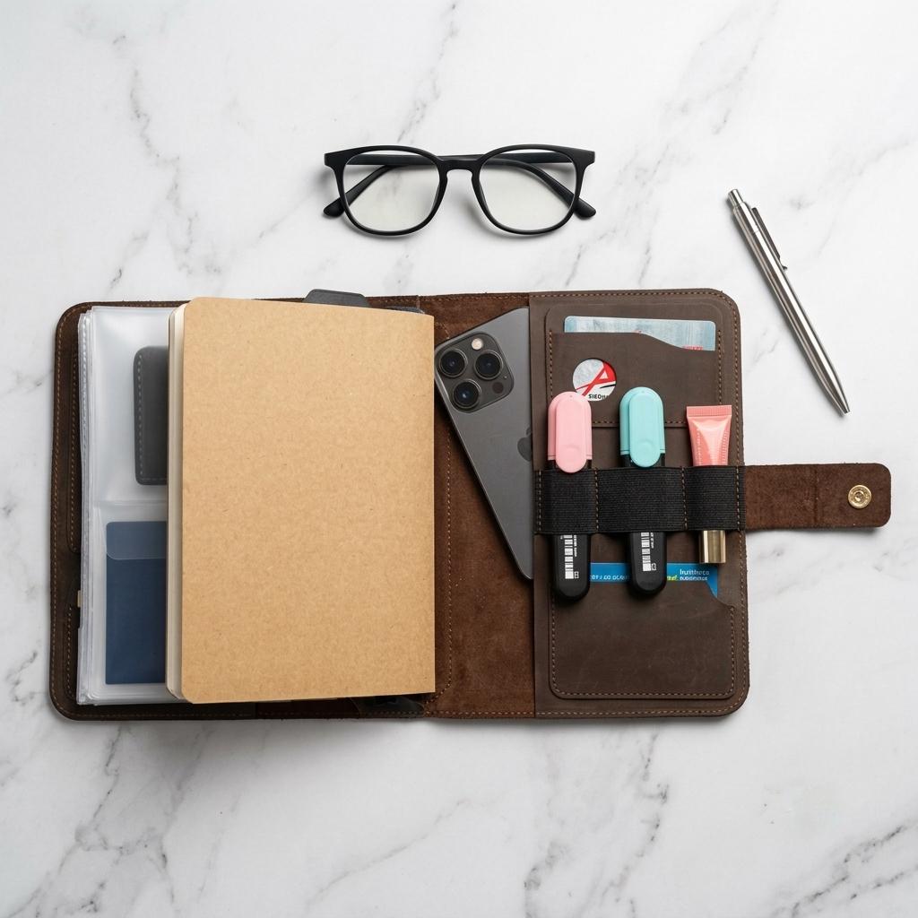 RIDL leather EDC organizer and refillable ring binder journal, photo 5