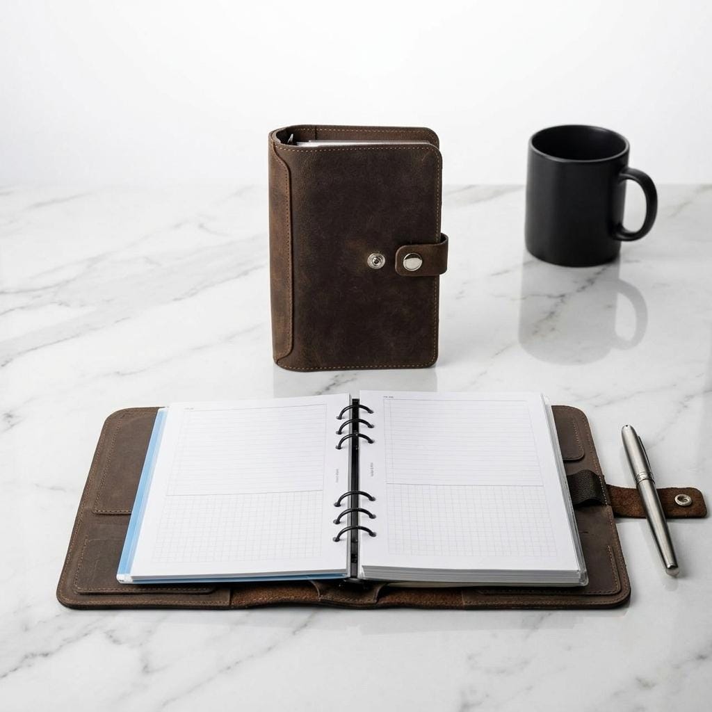 RIDL leather EDC organizer and refillable ring binder journal, photo 6